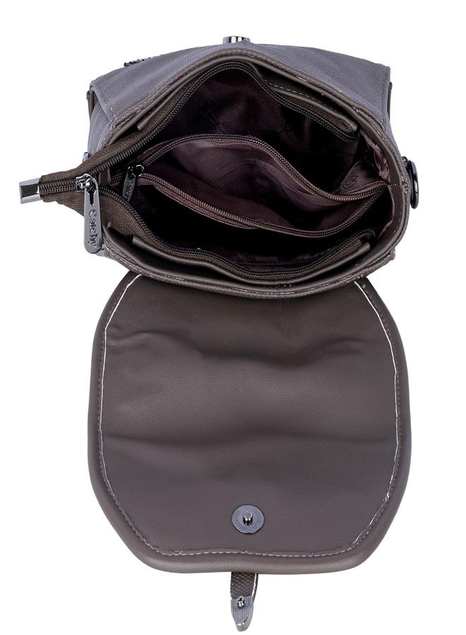 Catchy Women's Girls Cross Body Sling Bag (Grey) - Image 3